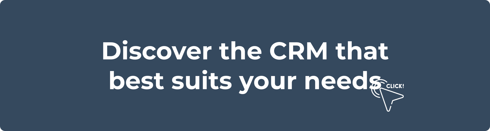 Discover the CRM that best suits your needs